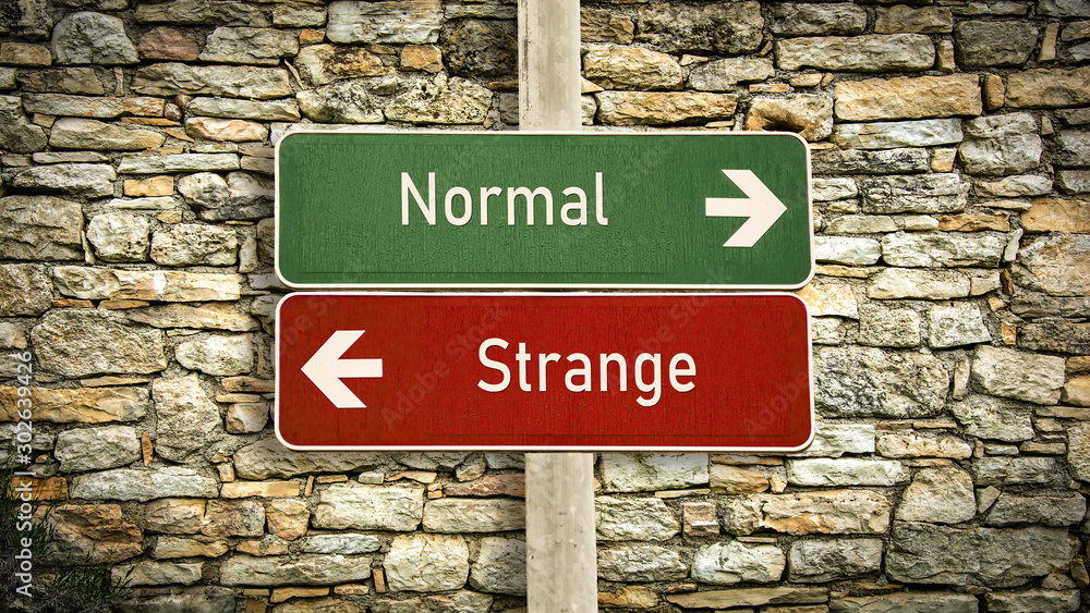 Street Sign Normal versus Strange Street Sign Normal versus Strange