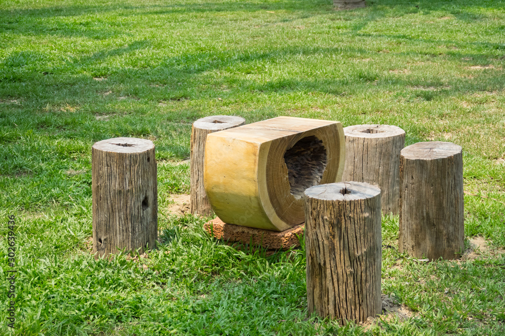 Fototapeta premium wooden seat