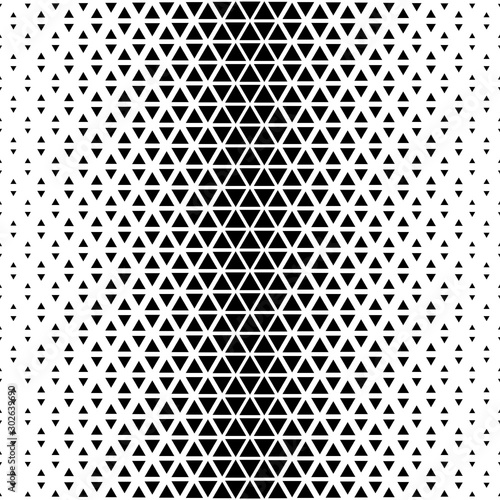 Abstract triangular background. Black white geometric pattern.