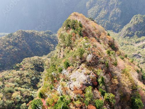 Aerial view of Odaigahara in autumn photo