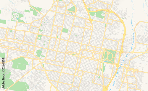 Printable street map of San Miguel de Tucuman  Argentina