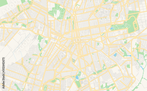Printable street map of Campo Grande  Brazil