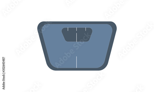 Weigher balance icon for weight measurements
