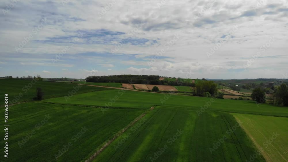 View of Spring Cultivated Fields. View of Spring Cultivated Fields.