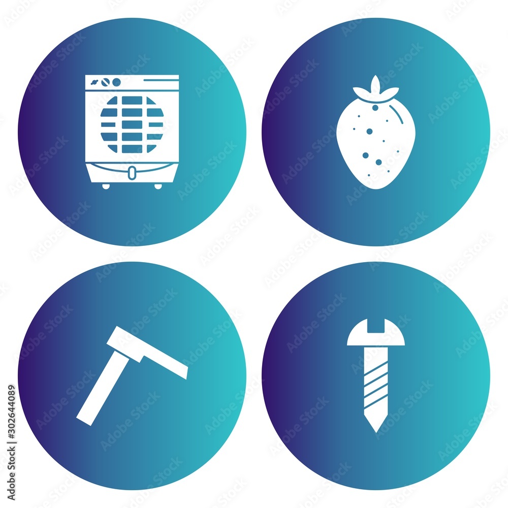 Simple Set of Universal Related Color Icons Simple Set of Universal Related Color Icons