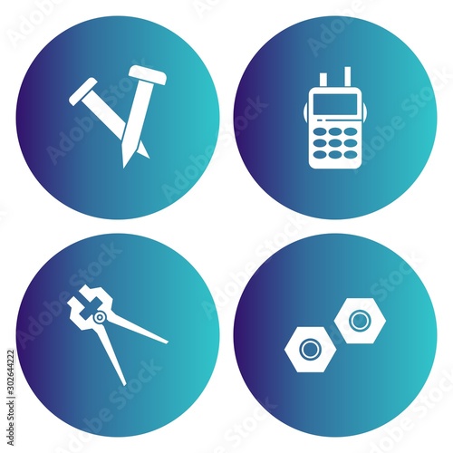 4 Simple Universal Related Color Icons