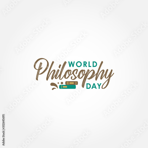 World Philosophy Day Design Template Vector illustration