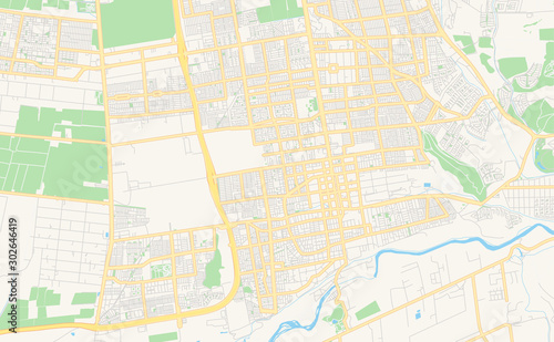 Printable street map of Puente Alto  Chile