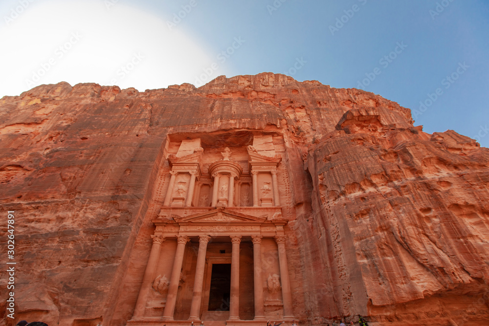 The treasury of Petra in Jordan