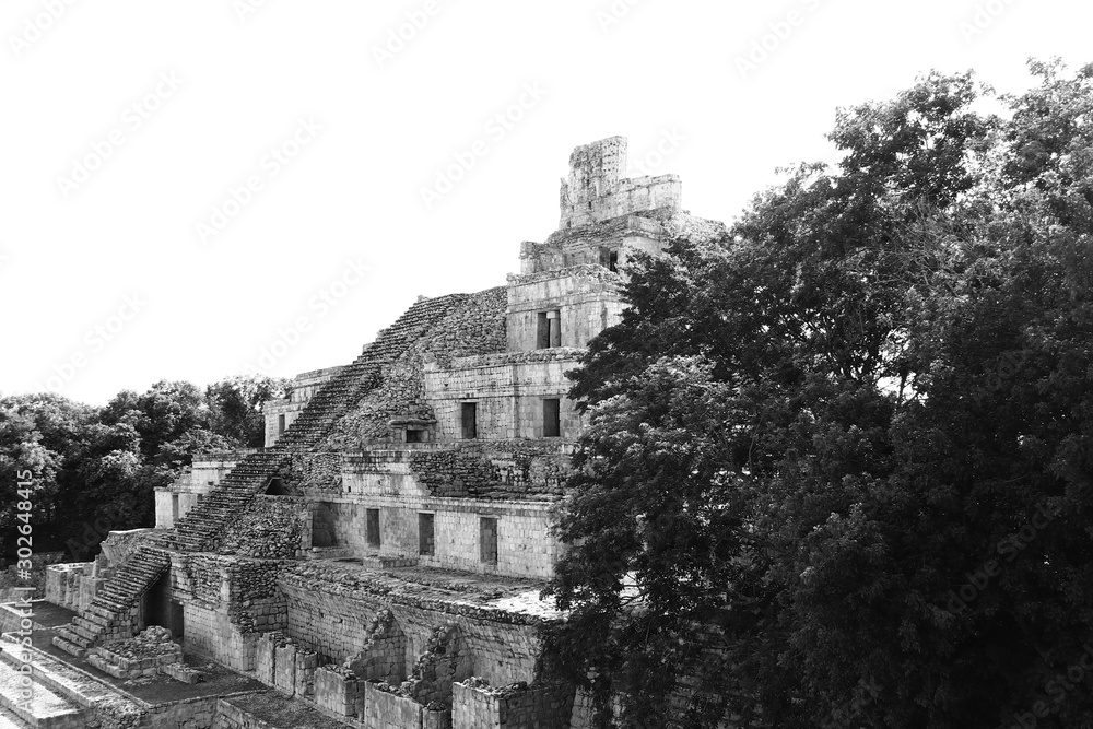 Ruinas arqueológicas campeche edzna mexico