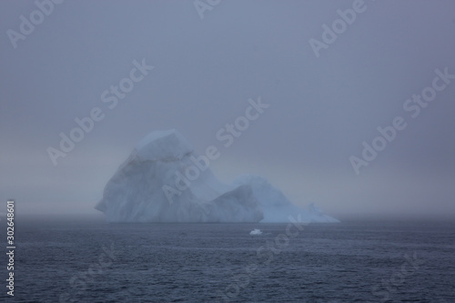 Melting iceberg in Arctic ocean