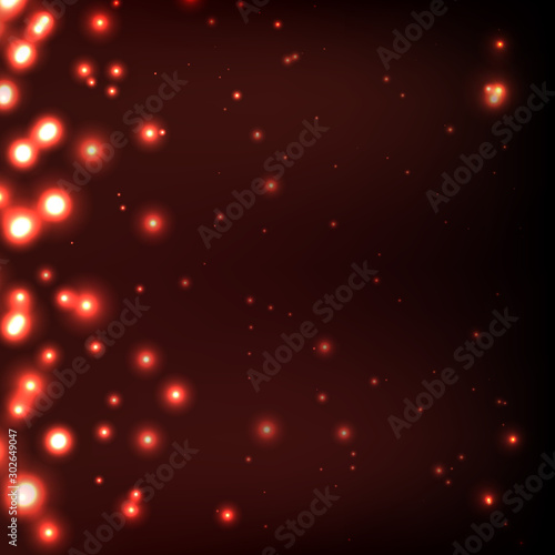 Dark Red Christmas Glitter Background