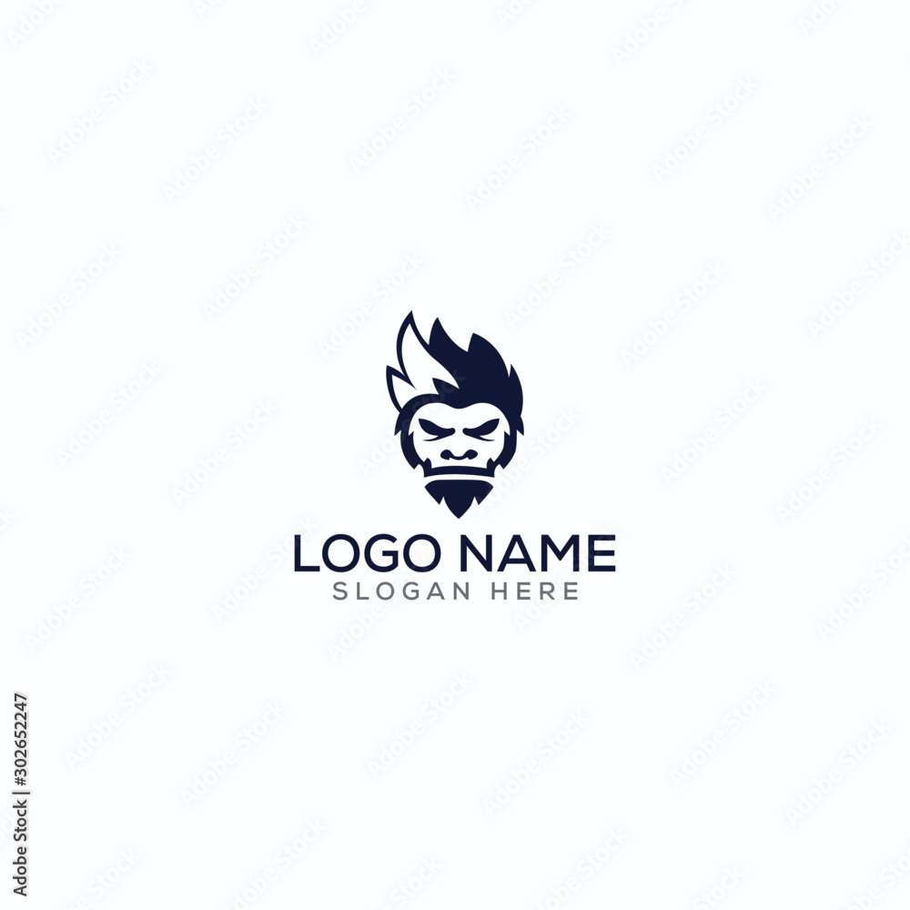 Mascot/yeti/ninja/ negative space logo design for use any purpose Mascot/yeti/ninja/ negative space logo design for use any purpose
