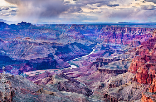 View of the Colorado river in the Grand Canyon