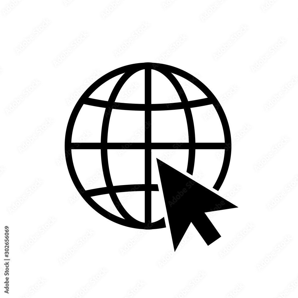 go to web globe icon vector design symbol go to web globe icon vector design symbol