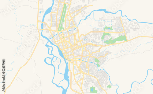 Printable street map of Neiva  Colombia
