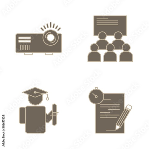4 User interface Icon set for web and mobile applications