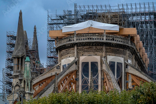 Notre dame paris under restoration © Andrea Izzotti
