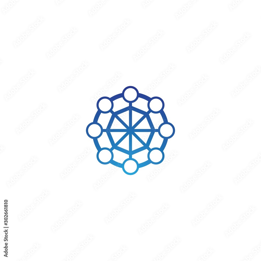 Connection logo template vector icon design Connection logo template vector icon design