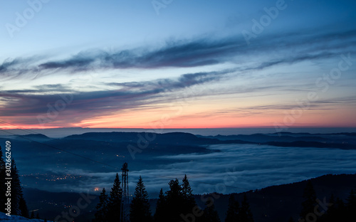 Fog is eating up the village