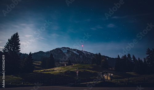 Nightscape of Grünten