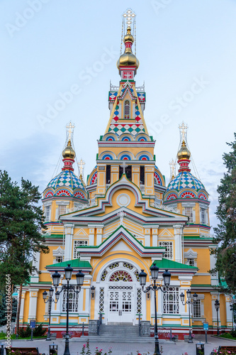 Ascension Cathedral after the reconstruction 2018-2019. Almaty city, Kazakhstan republic. photo