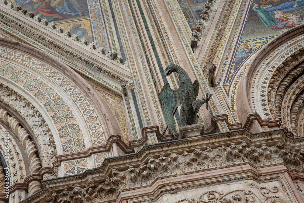 Orvieto Italy. Dom. Kathedral. Duomo di Orvieto Tuscany