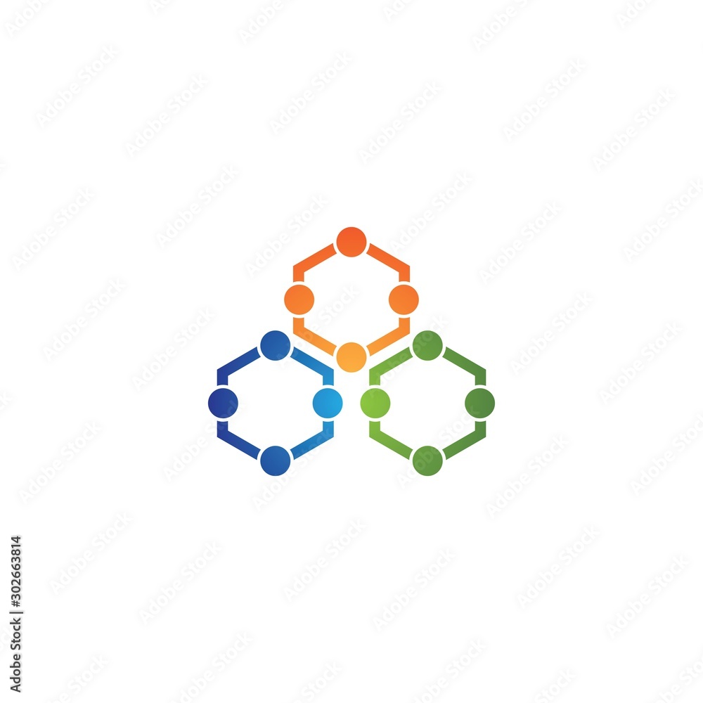 molecul logo template icon design molecul logo template icon design