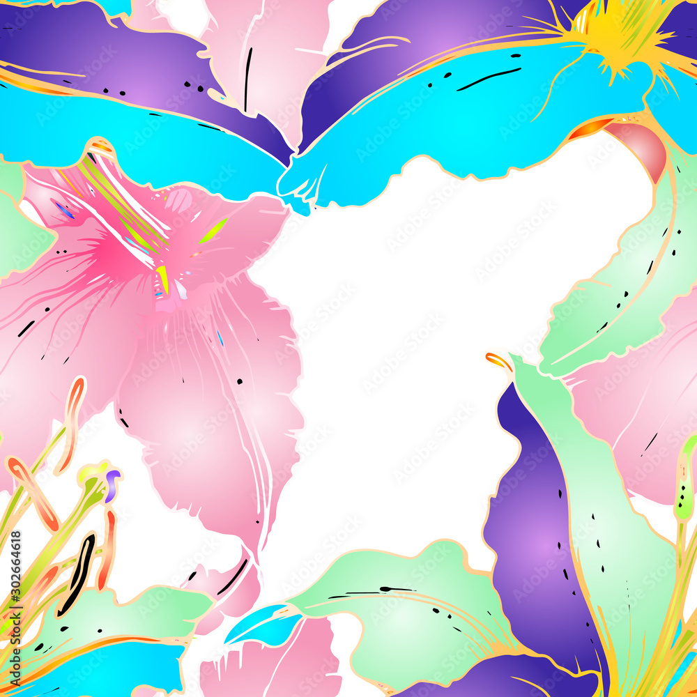 Pastel Floral Seamless Pattern. Delicate Pastel Floral Seamless Pattern. Delicate