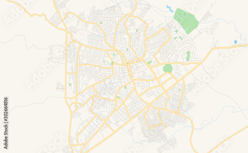 Printable street map of Sincelejo, Colombia