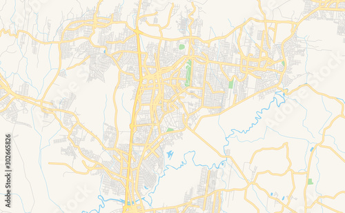 Printable street map of Novo Hamburgo  Brazil