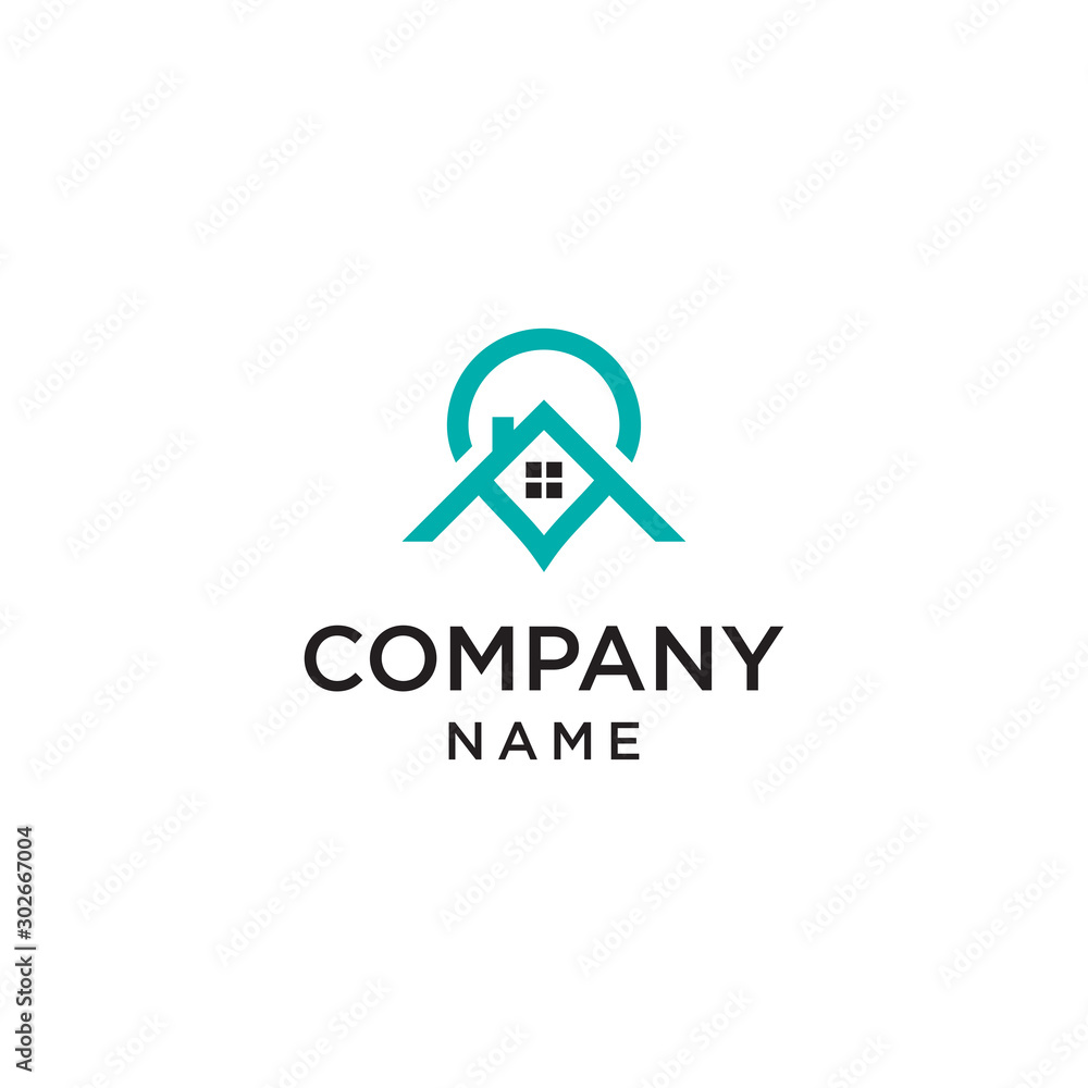 Abstract house logo design template. Universal vector icon Abstract house logo design template. Universal vector icon