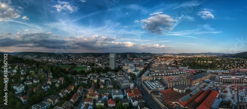 time lapse of clouds over the city © o_laparoto