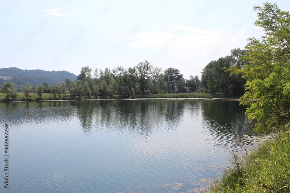 Mountain view by Revine lake (landscape,sky,nature,blue,river,panorama,travel,reflection) Mountain view by Revine lake (landscape,sky,nature,blue,river,panorama,travel,reflection)