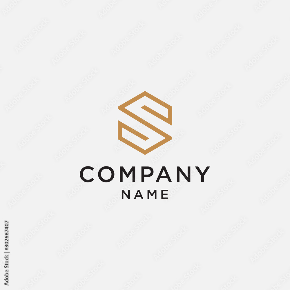 letter S strength symbol super concept elements icon logo