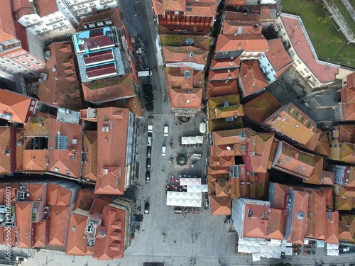Top down view of the main square