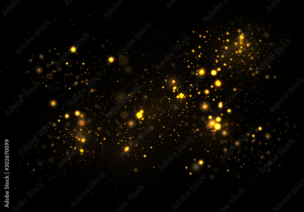 Sparkling golden star