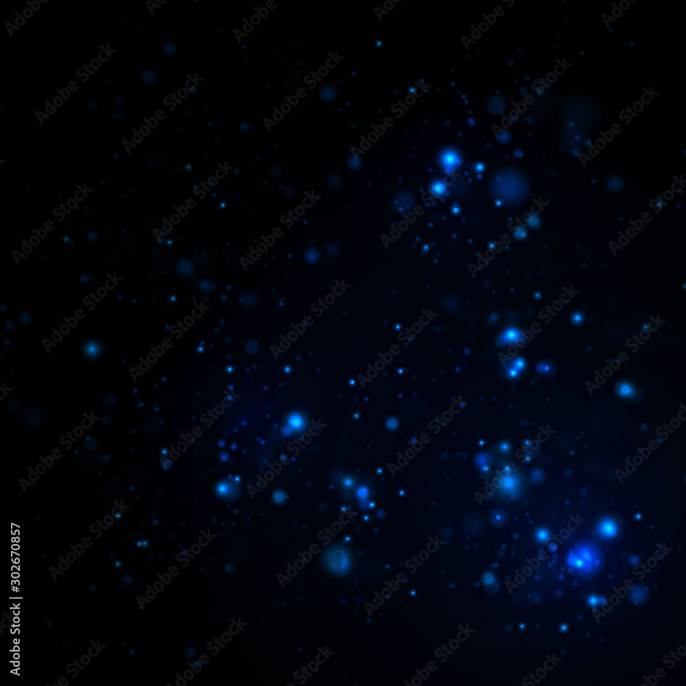 Blue dust particles. Blue dust particles.