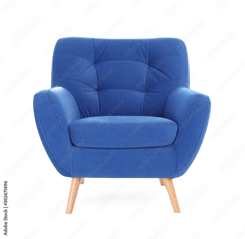 Comfortable armchair isolated on white. Interior element Comfortable armchair isolated on white. Interior element