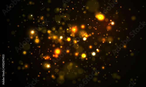 Sparkling dust particles