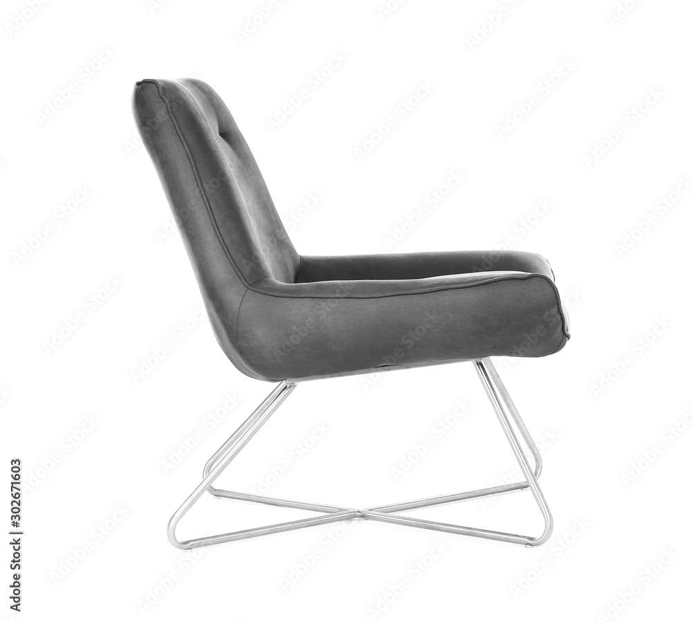 Comfortable armchair isolated on white. Interior element Comfortable armchair isolated on white. Interior element