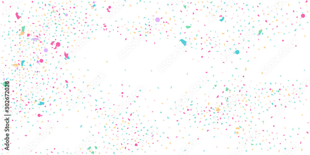 Abstract flying confetti.