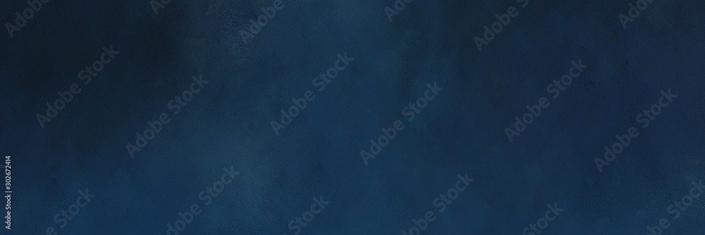 Fototapeta abstract painting background graphic with very dark blue, dark slate gray and light slate gray colors and space for text or image. can be used as header or banner