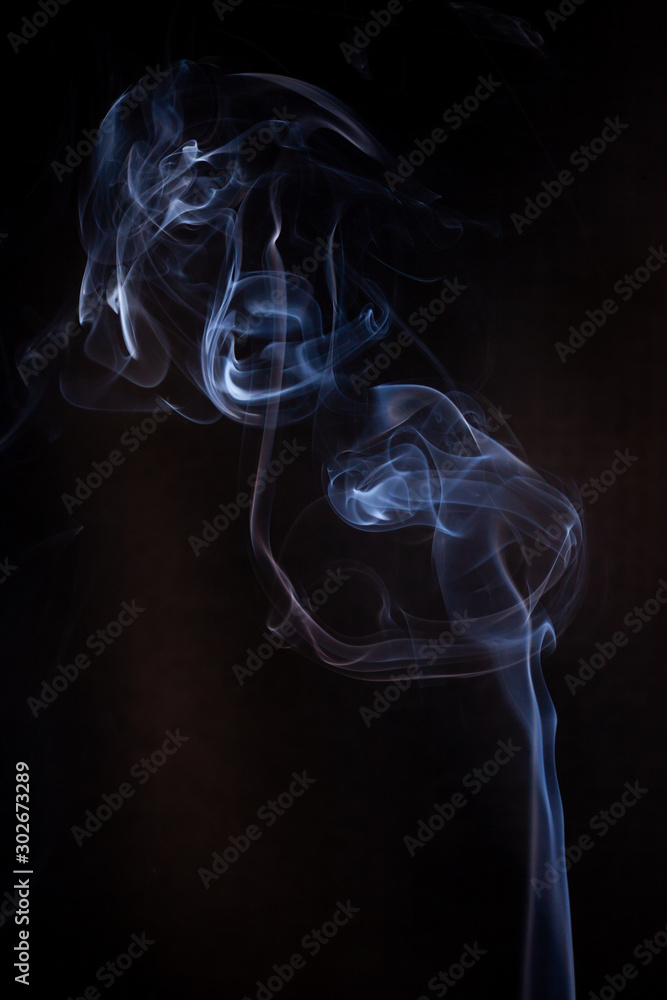Smoke motion on black background. Smoke motion on black background.