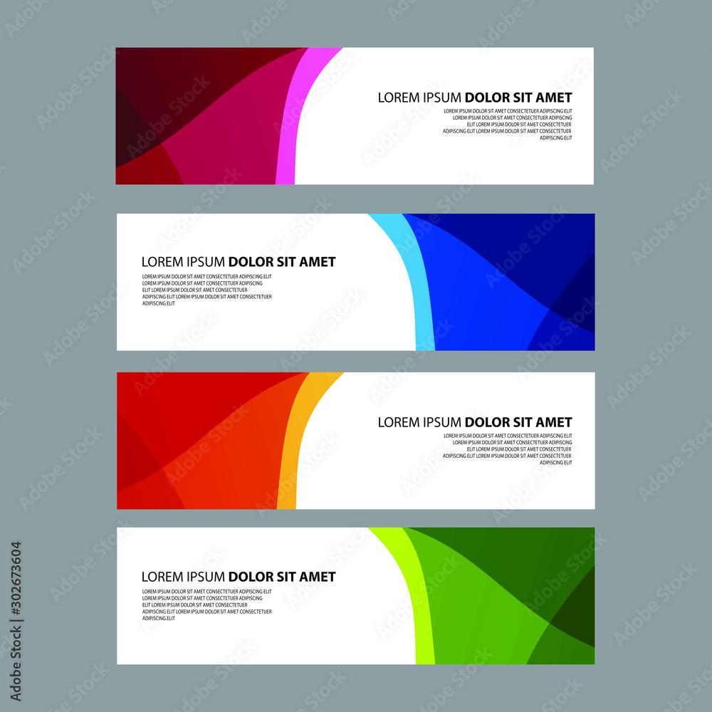 Vector Abstract design banner web template Vector Abstract design banner web template
