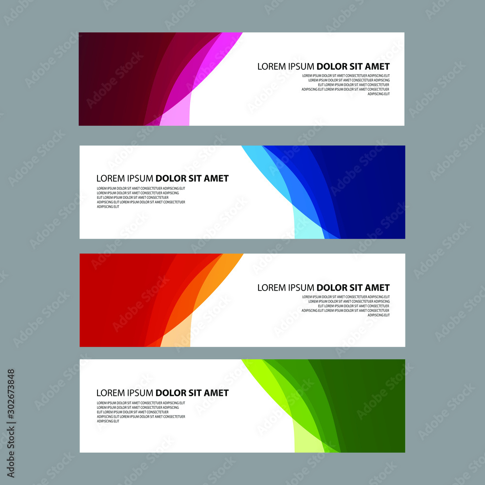 Fototapeta premium Vector Abstract design banner web template