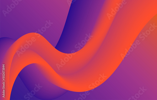 Colorful flow liquid in future design style. Trendy Innovations blend systems. Beautiful fluid shape. Awesome abstract overflow substance. Concept spot for design.