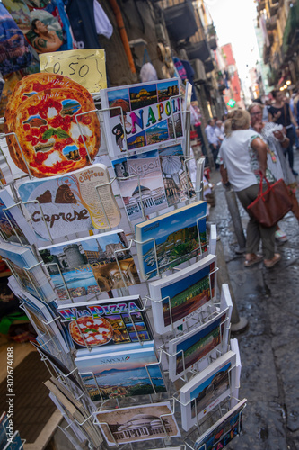 City of Naples Italy. Campagnia.. Centro storico.. Tourism. Postcards