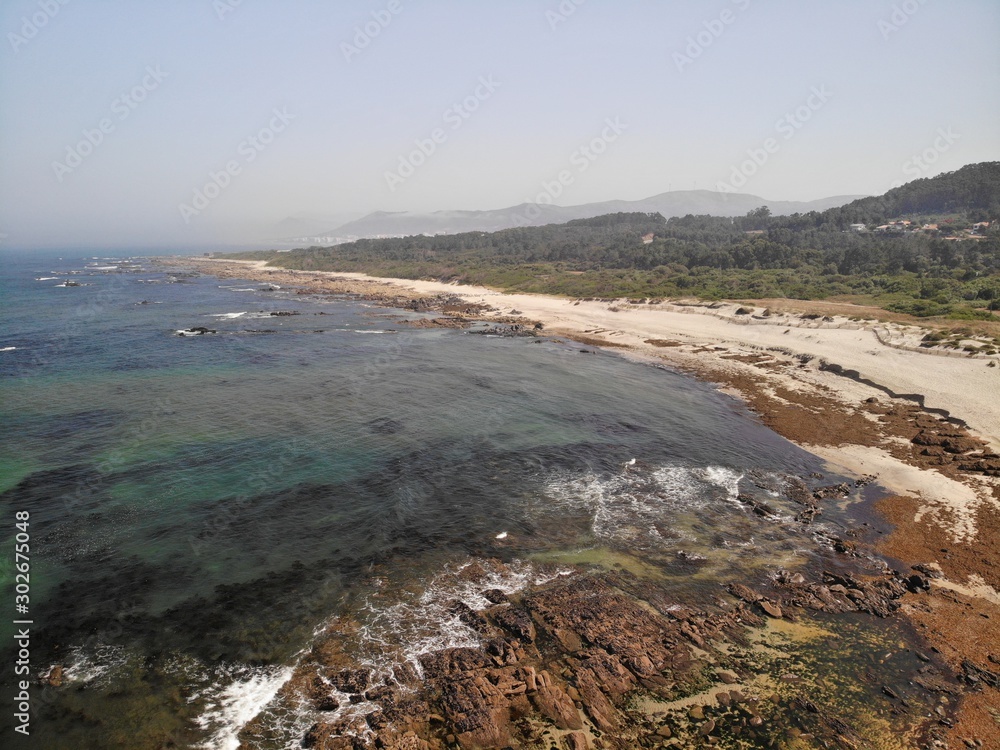 Obraz premium Aerial view of the beach
