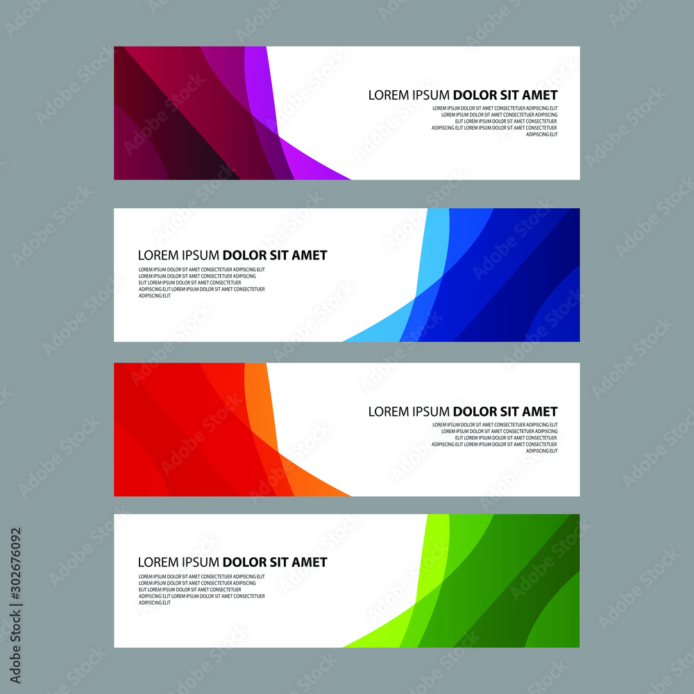 Fototapeta premium Vector Abstract design banner web template